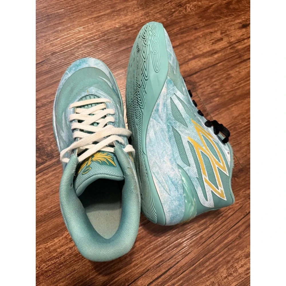 Puma MB.02 LaMelo Ball Phenom Teal Basketball Shoes 378284-01 Mens 8 Womens 9.5‎